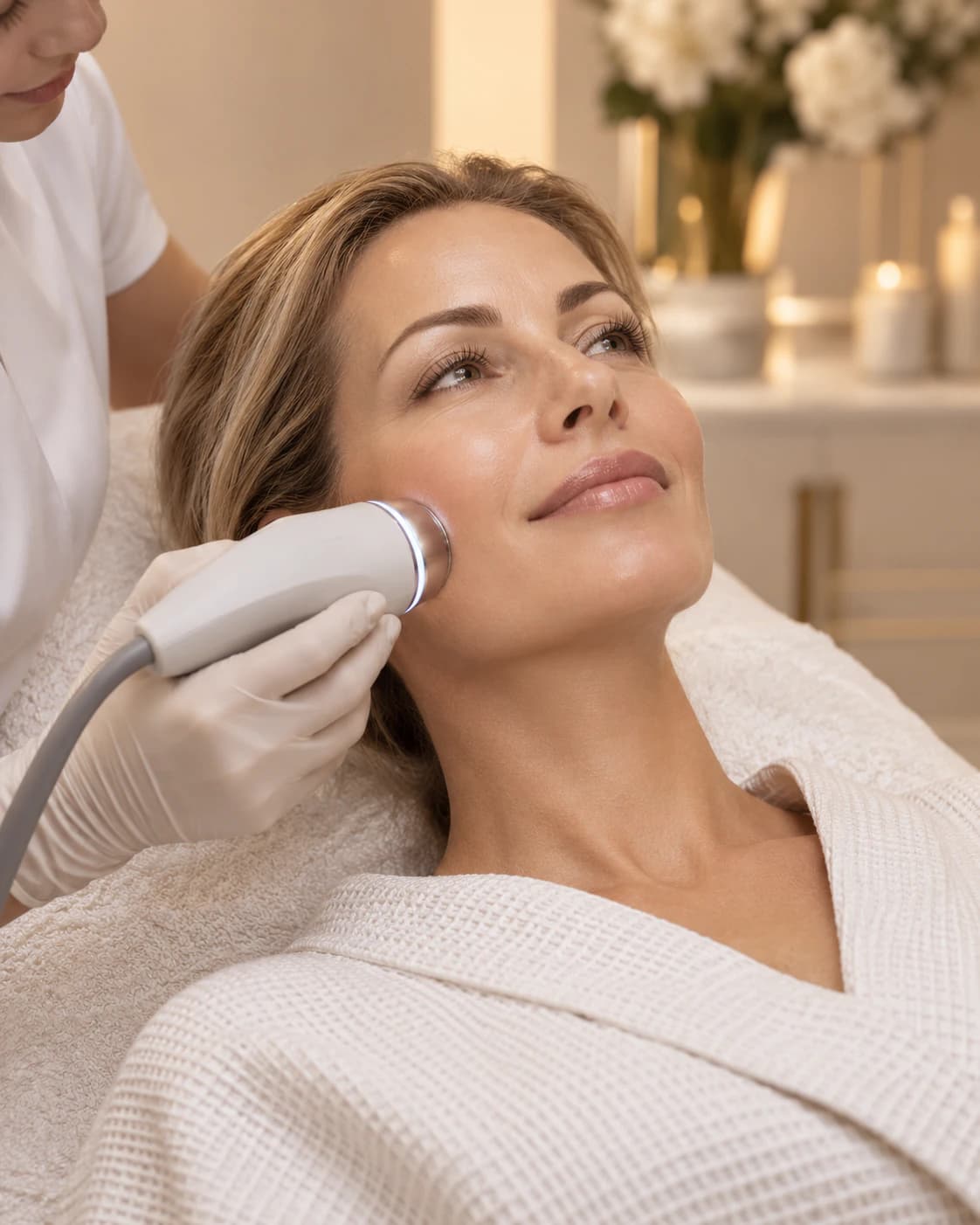 Botulinum Toxin (Anti-Wrinkle Injections) — a close study of the face in warm studio light