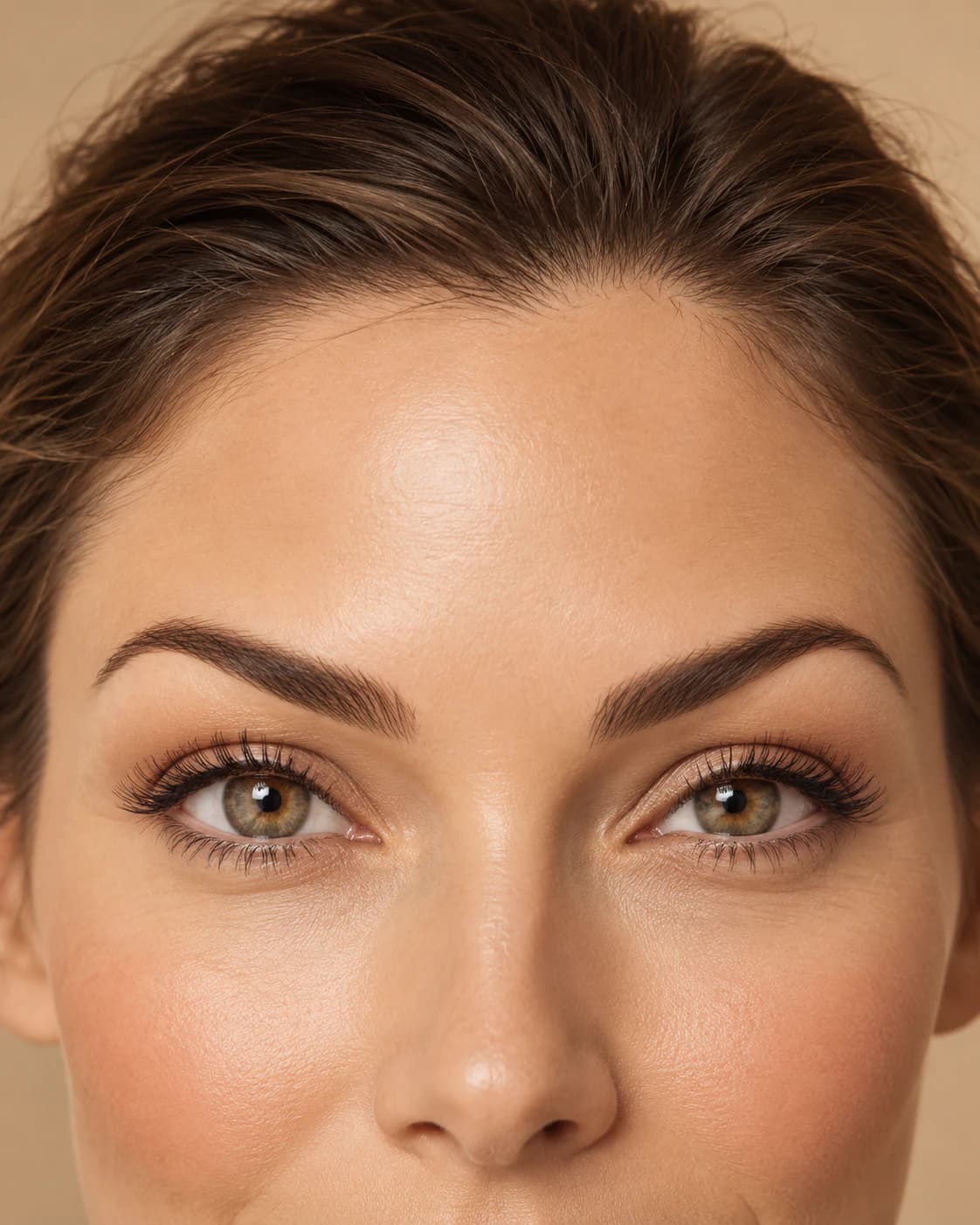 Brow Lift — a close study of the face in warm studio light